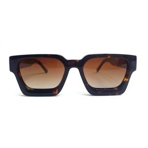 Gafas de Sol Rectangulares de Acetato con Montura Completa y Lentes Degradadas, Unisex para Adultos, Protección Solar 100% UV - Product Image 1