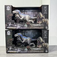 Ensemble de jouets de dinosaures réalistes HTL avec sons rugissants et articulations mobiles, jouet de dinosaure avec camion et figurine Dino World pour enfants
