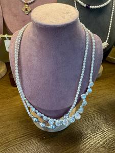 Yob สร้อยคอไข่มุกทะเลใต้ธรรมชาติสีขาวไข่มุกธรรมชาติทรงบาร็อคน้ำเค็มไข่มุกแท้วินเทจบุคคลที่สาม - Product Image 6