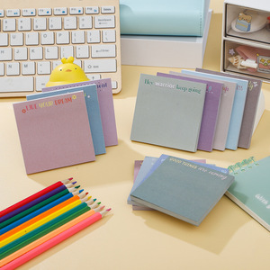 Notas adesivas 3x3 Mensagem nota gradiente papel Notepad auto-adesivo Adesivo decorativo Material escolar personalizável