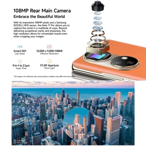 Ulefone Note <span class=keywords><strong>17</strong></span> Pro Android 13 G99 24 + 256GB Amoled 120HZ Pantalla 33W Cargador rápido NFC Identificación de huellas dactilares 5050mAh Ulefone Note <span class=keywords><strong>17</strong></span> Pro - Product Image 6