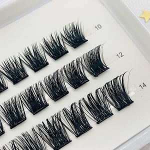 Auto-adesivo Cílios Sem Cola Necessária Natural Wispy 10-14mm Pré Cola Cluster Lash Cils Pressione no Auto-adesivo Lash Cluster - Product Image 2