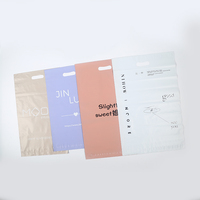 Enveloppe en plastique auto-adhésive biodégradable avec poignée pour courrier, sac d'expédition personnalisé avec logo, durable, résistant, épaisseur 3 mil, pour vêtements