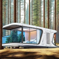 Casa Capsula Spaziale Portatile di Lusso, Architettura Ecologica, Installazione Rapida, Alta Qualità per Soggiorni Panoramici