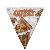 Maßgefertigte Wasserdichte Biologisch Abbaubare Einweg-Takeout Dreieckige Karton-Wellpappe-Verpackung Lebensmittelechte Pizza-Stück-Boxen