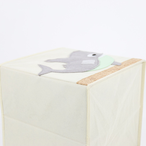 Lưu Trữ Nhà Không Dệt Vải Cá Voi Động Vật Có Thể Gập Lại Hộp Lưu Trữ Cho Ăn Mặc Quần Áo Đồ Chơi Stackable Thùng Tổ Chức Đóng Mở - Product Image 3