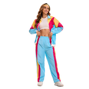 Traje Deportivo de Discoteca para Mujer, Ropa de Actuación en Escenario, Chándal Colorido, Ropa de Fiesta para Adultos, Disfraz de Hip Hop, Estilo 129 Kits Disco - Product Image 3