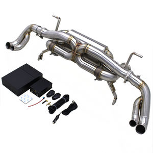 Sistema de escape Catback de salida de fábrica para <span class=keywords><strong>Audi</strong></span> <span class=keywords><strong>R8</strong></span> V8 4.2L 2007-2013 Válvula de silenciador de Escape <span class=keywords><strong>RC</strong></span> tubo de escape de acero inoxidable 304 - Product Image 1