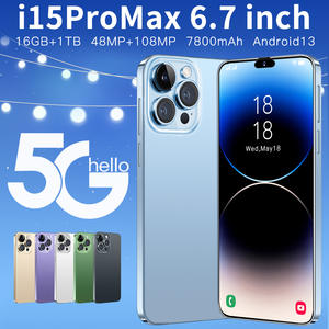 Téléphone intelligent tout-en-un I15 PM 16 Go + 1 To, appareil photo 108 MP, CDMA LTE, écran LCD 4K 120 Hz, Octa Core, anglais, charge rapide 65 W - Product Image 1