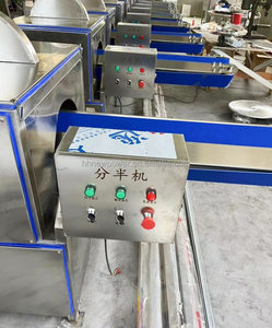 Single <b>Row</b> Pineapple Half Cutting Machine Fresh Fruit and Vegetables Half Cutter Frozen Strawberries Half Splitting Machinery - Product Image 4