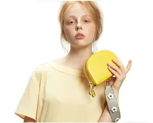 fancy women wallet Leather Wallet Wrist Purse Money Holder Clip Mini Crossbody Bagwallets for teenage girl