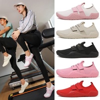Chaussures aquatiques unisexes avec doublure en mesh et semelle en caoutchouc pour sports d'intérieur, fitness, yoga et tapis de course
