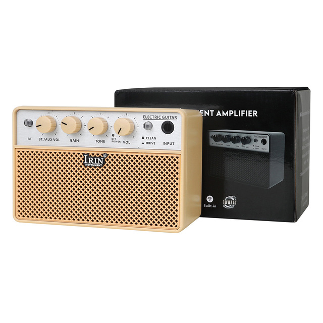 IRIN BA-10 Electric Guitar Mini Amplifier 10W Bluetooth Connectivity Electric Guitar Bass Mini Amplifier Practice Accessory