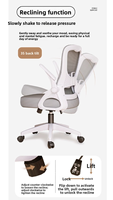 Chaise de bureau pivotante réglable, chaise de bureau ergonomique pour ordinateur, idéale pour les longues sessions assises, salon