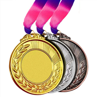 Médaille de récompense en métal de haute qualité, médaille en métal 3D pour les médailles et les trophées sportifs, médaille en métal doré gravée pour les sports