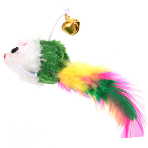 Juguete Interactivo para Gatos, Varita con Plumas y Campana, Color Aleatorio, Divertido para Gatitos - Product Image 3
