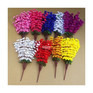 Hoa Anh Đào Trắng Trang Trí Đám Cưới Cây Nhân Tạo Hoa Đào Nhiều Nhánh Hoa Đào - Product Image 1