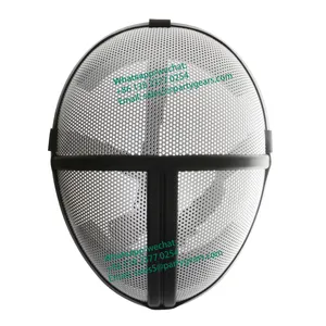 Korean TV Drama Full perspective Black Fencing Metal Mesh Soldier Mask mascaras el juego del calamar Halloween party face mask