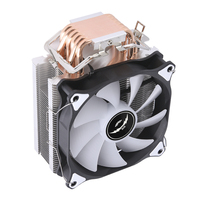 QiuzAim refroidisseur d'air CPU pour LGA2011-3 X99 cartes mères tour 4/6 conception de caloduc avec ventilateur RVB 120mm pour PC serveur et poste de travail