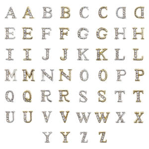 2025 transfronterizo VENTA CALIENTE letra inglesa Luz brillante conjunto de lujo con aleación de Diamantes Joyería de uñas al por mayor - Product Image 1