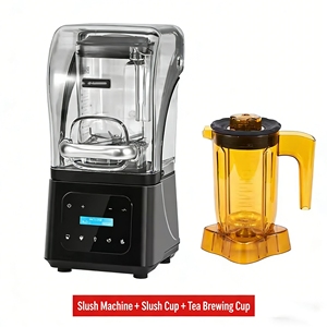 Máquina Comercial de Granizados de Alta Velocidad para Tiendas de Té con Leche, Totalmente Automática, Pantalla Táctil, 1.8L de Capacidad, 2200W, Trituradora de Hielo para Batidos - Product Image 4
