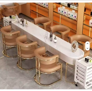 Silla de Comedor de Lujo, Silla de Sofá Mahjong para Oficina de Ventas de Hotel, Salón de Belleza, Silla de Maquillaje para Clientes de Salón de Uñas - Product Image 5