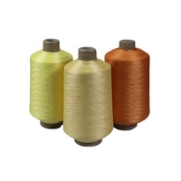 Vente en gros de fil de cordon en nylon 100% texturé à tricoter teint en cachemire fil à coudre en polyester coloré fil à broder brut recyclé