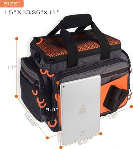 Sacs de pêche personnalisés OEM d'usine BSCI, sacs de pêche multifonctionnels imperméables pour l'eau salée - Product Image 5