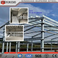Structure en acier Villa Barndominium Maison préfabriquée Entrepôt Maison préfabriquée en métal Grange à paille de foin avec design