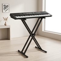 Industrial Grade Double Keyboard Stand Robust Iron Build Scratch Resistant Surface for Rugged Environment