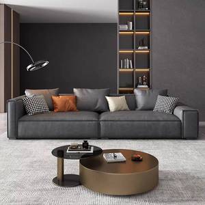 โซฟาหนังอิตาลีแบบโมดูลาร์ Mufang เฟอร์นิเจอร์ห้องนั่งเล่นสไตล์โมเดิร์นมินิมอล คุณภาพสูง ฟองน้ำแท้ เหมาะสำหรับอพาร์ทเมนต์ - Product Image 1