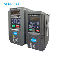 Variateur de fréquence VFD 0,75 kW 1,5 kW 2,2 kW triphasé 380 V à contrôle vectoriel pour moteur AC et compresseur