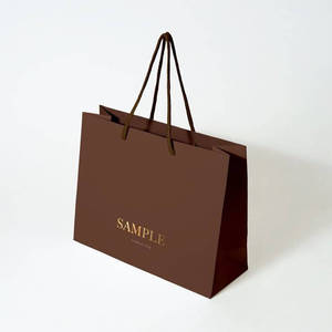 Wholesale Luxury Art Paper Eco-Friendly Biodegradable Recyclable Food Packaging Gift Shopping Bags Cotton Rope Handles Custom