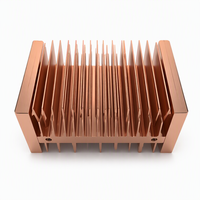 Radiateur de refroidissement en cuivre usiné CNC sur mesure OEM avec ailettes et trous de fixation pour CPU, GPU, LED et refroidissement électronique – Direct Usine