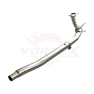 Tubo de escape Vortex SS304 compatible con Volkswagen Scirocco R 2.0T 2011-2018, tubo frontal de escape de alto rendimiento para carreras. - Product Image 5