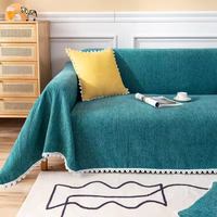 Couverture de luxe résistante au feu de sofa de Chenille de conception moderne confortable pour tapisser la maison
