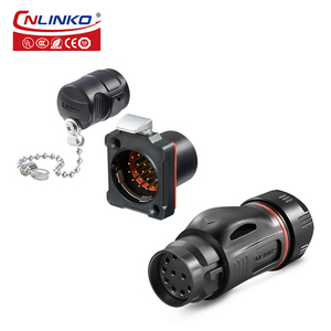 CNLINKO BD24 Đầu Nối Gắn Bảng Cáp Chống Nước Công Nghiệp 19 Chân Bằng Nhựa - Product Image 5