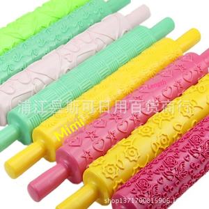 <span class=keywords><strong>Rouleau</strong></span> à pâtisserie à motifs pour gâteaux en fondant, moule d'impression pour pâte à <span class=keywords><strong>sucre</strong></span>, tige cannelée multi-motifs, 15 styles disponibles - Product Image 4