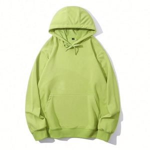 Sudaderas Personalizadas con Capucha para Hombre, Talla XXXXL, 10 MOQ, 280 g/m², Verde Neón, 80% Algodón, Letras en Relieve, Manga Larga, con Parches - Product Image 2