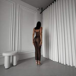 Abito a pois a forma di cuore Sexy RUIYI-<span class=keywords><strong>elegante</strong></span> e Sexy decorazione in pizzo tuta lunga aderente - Product Image 5