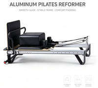 MJD W26 Reformer de Pilates et de Fitness Portable en Alliage d'Aluminium Durable et Réglable, Garantie 3 Ans pour l'Entraînement Corporel