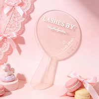 Bentuk Akrilik Laser-Cut Custom dengan Lapisan Frosted, Cetak Warna UV, Layanan Logo Custom, untuk Salon Kecantikan dan Properti Media Sosial
