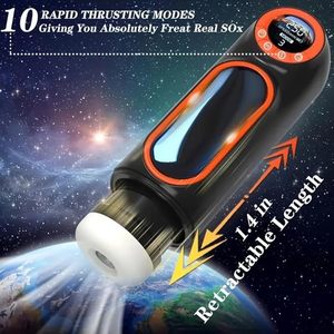 Vendita calda potente spinta ad alta velocità masturbatore maschile macchina automatica telescopica Vagina masturbazione giocattolo del sesso per gli uomini - Product Image 6