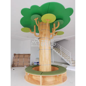 Moetry Dayacare Lobby Design Bibliothèque pour enfants Décoration Étagère en forme d'arbre Meubles <span class=keywords><strong>de</strong></span> jardin d'enfants en bois pour centre <span class=keywords><strong>de</strong></span> garde d'enfants - Product Image 2