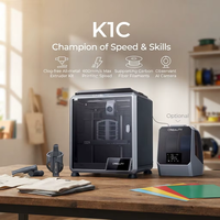 Printer 3D Desktop Kecil K1C, Mendukung PLA, Konektivitas USB/WiFi, Resolusi Tinggi, Garansi 1 Tahun, Kecepatan Cetak 600mm/s, Nozzle Print Lab