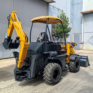 Retroexcavadora compacta 4x4 con cubo excavador desmontable Envío gratis - Product Image 4