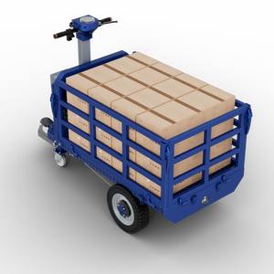 Carretilla Eléctrica de Plataforma Plana para Carga Pesada, Carretilla Eléctrica de Plataforma de Tres Ruedas, Carretilla Manual - Product Image 3