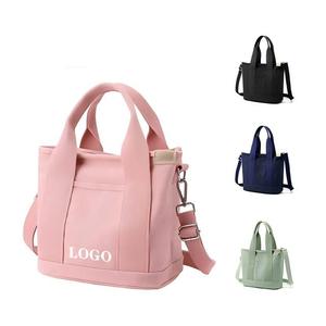 Sac fourre-tout en toile robuste personnalisé avec logo promotionnel, grand format, sac à main bandoulière pour <span class=keywords><strong>femme</strong></span>, sac à bandoulière en toile pour <span class=keywords><strong>femme</strong></span> - Product Image 1