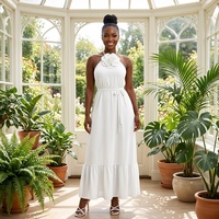 Robe Kaftan Maxi Boubou Tendance Premium Anti-Plis Coupe Ample Grande Taille pour Femme Africaine – Idéale Plage et Soirées Estivales