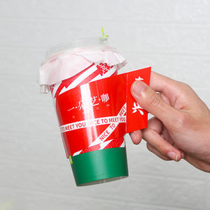 Fangloyo — manches de café en papier personnalisées, modèle tigre, joyeux an, réutilisable, pour gobelet, <span class=keywords><strong>2022</strong></span> - Product Image 1